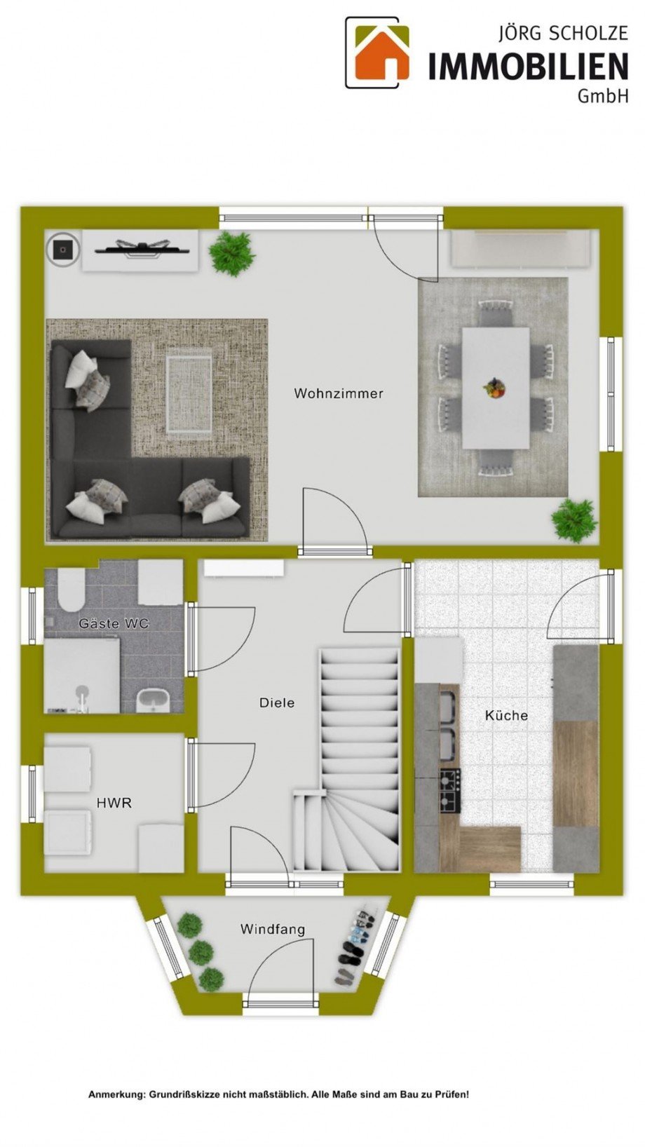 Erdgeschoss Einfamilienhaus Sch�nebeck (Elbe)