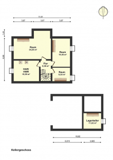 Grundri�_Kellergeschoss Urlaub das ganze Jahr-Villa N�he Helmstedt
