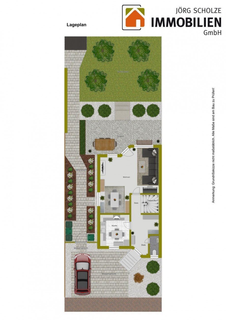 Lageplan Au�enbereich Doppelhaush�lfte Magdeburg