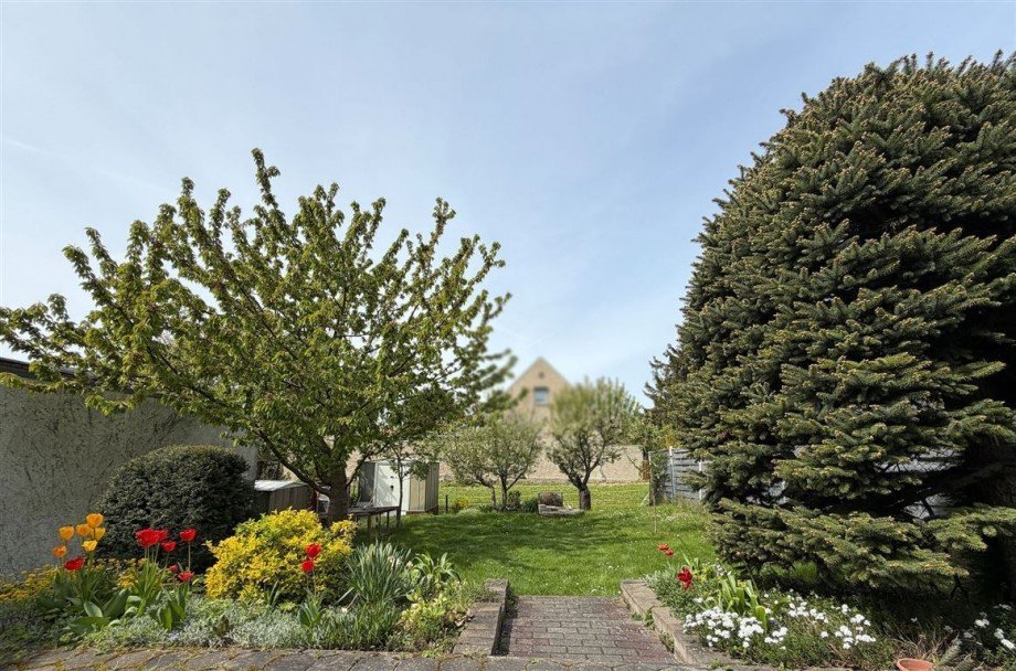 Blick von der Terrasse Doppelhaush�lfte Magdeburg