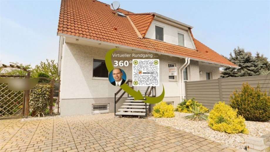 Hauseingangsbereich Doppelhaush�lfte Magdeburg